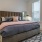 a bedroom with a large bed