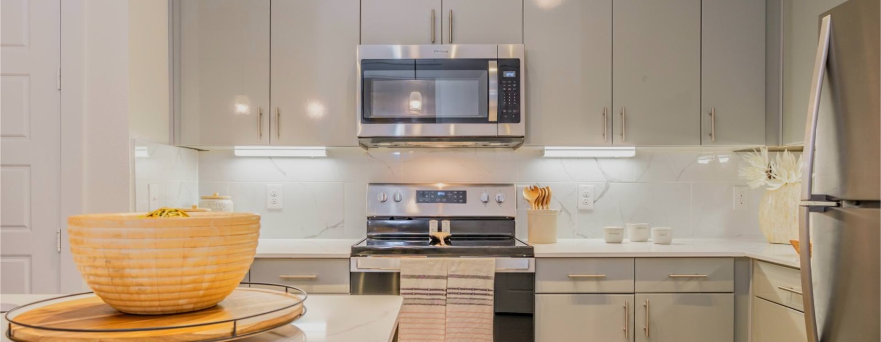 kitchen with stainless steel appliances