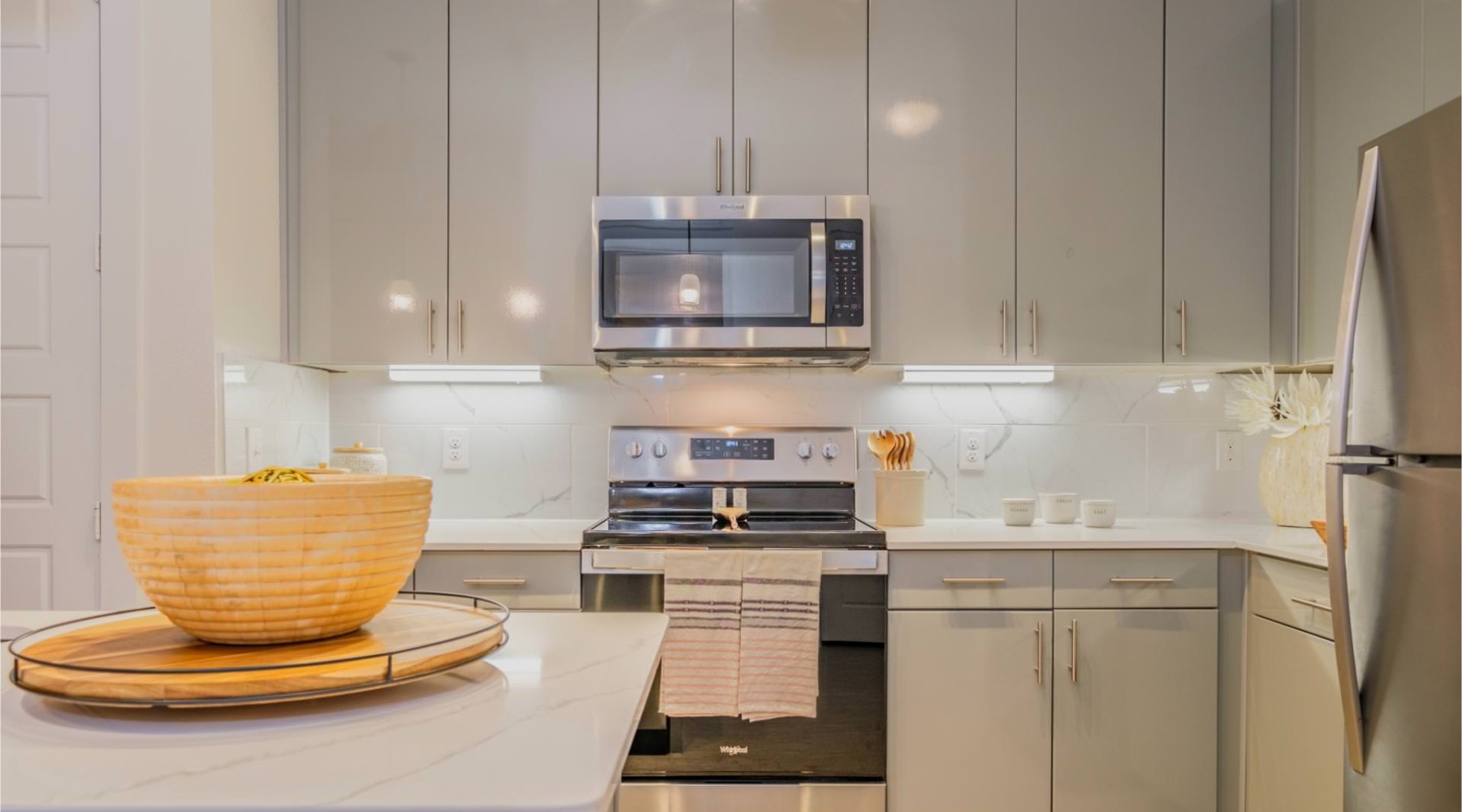 Spacious kitchens with everything you need kitchen with stainless steel appliances
