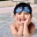a child in a pool