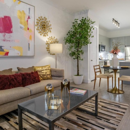 Gorgeous living areas to entertain and enjoy a living room with a couch and coffee table